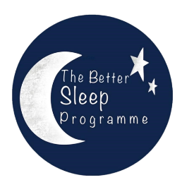 Better Sleep Programme logo with a crescent moon and stars.