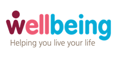 Wellbeing Service Logo with tag line 'Helping you live your life'.