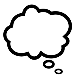 Simple image of a thought bubble